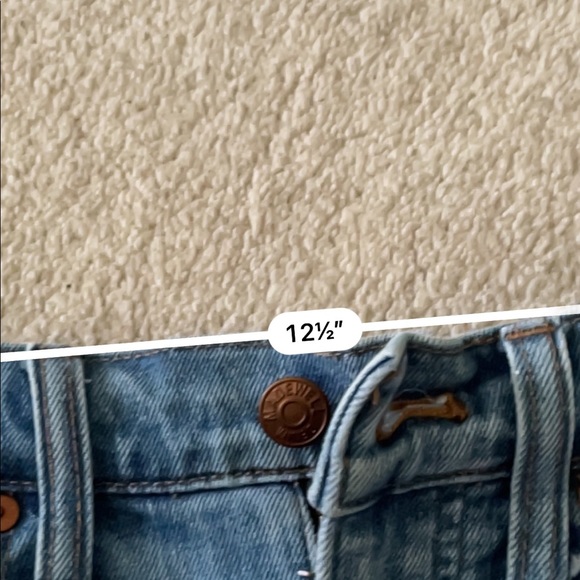 Madewell high rise denim shorts pierced edition - Picture 6 of 8